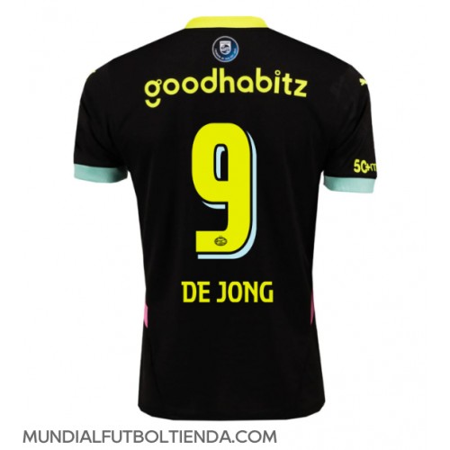 Camiseta PSV Eindhoven Luuk de Jong #9 Segunda Equipación Replica 2024-25 mangas cortas